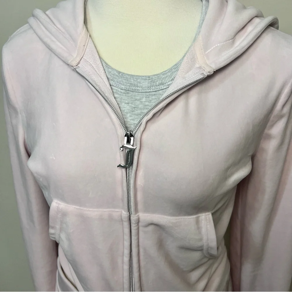 Juicy Couture x Aeropostale Baby Pink Velour Tracksuit Set Y2K Women’s Size M